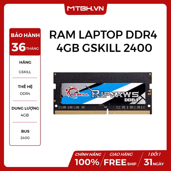 RAM LAPTOP DDR4 4GB GSKILL BUSS 2400