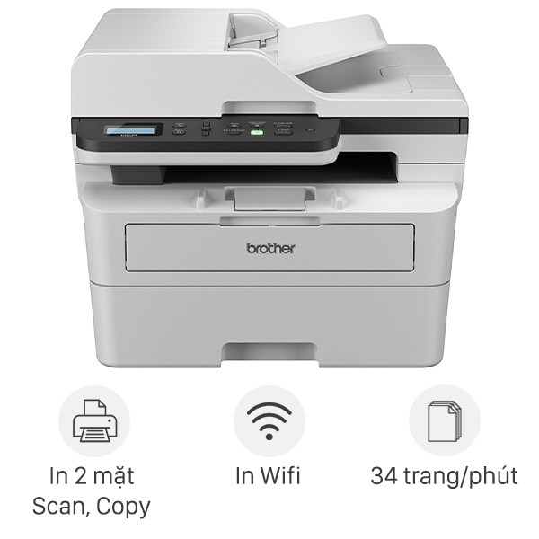 MÁY IN LASER TRẮNG ĐEN ĐA NĂNG BROTHER DCP-B7640DW WIFI