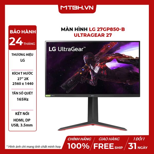 MÀN HÌNH LG 27GP850-B ULTRAGEAR 27