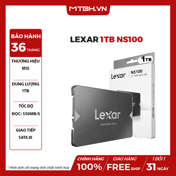 SSD Lexar 1TB NS100 2.5″ SATA3