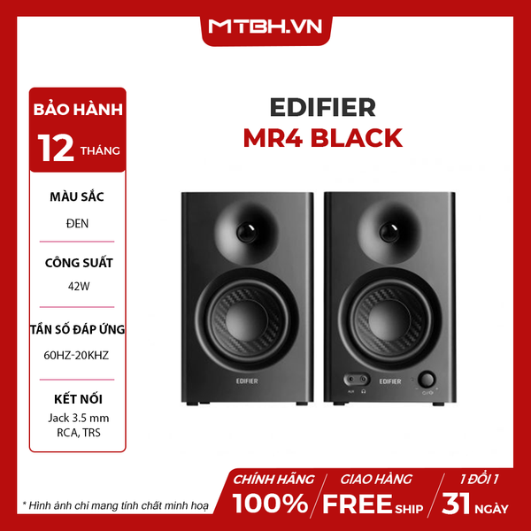 Loa Kiểm Âm EDIFIER MR4 Black