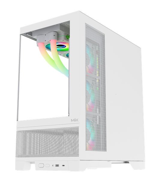 CASE MIK LUMINE GAMING WHITE 4 FAN