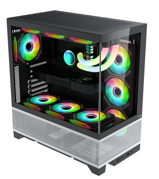 CASE MIK LUMINE GAMING BLACK 4 FAN