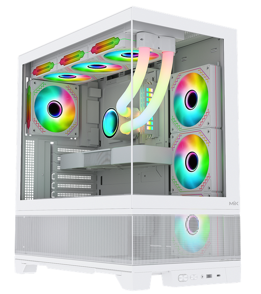 CASE MIK LUMINE GAMING WHITE 4 FAN