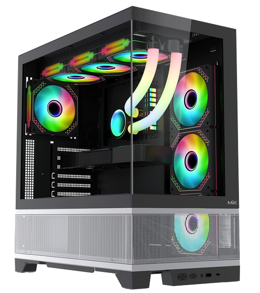 CASE MIK LUMINE GAMING BLACK 4 FAN