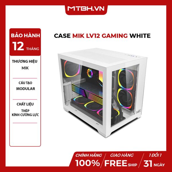 CASE MIK LV12 GAMING WHITE