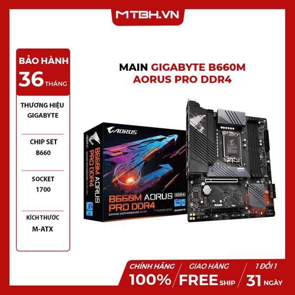 Main Gigabyte B660M AORUS PRO DDR4