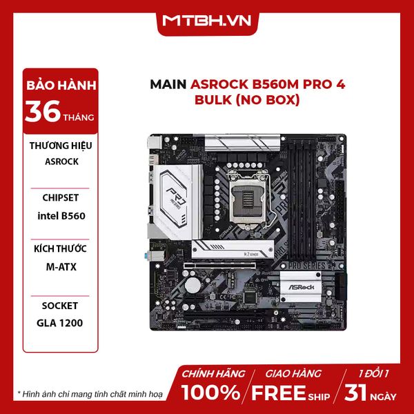 Main ASROCK B560M PRO 4 BULK (NO BOX)