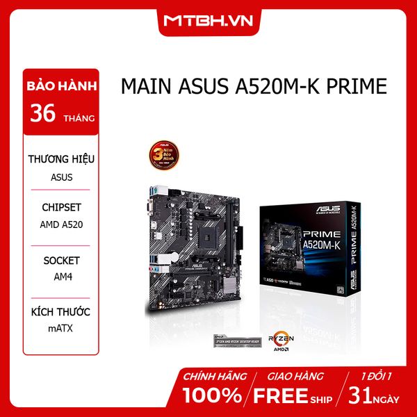 MAIN ASUS A520M-K PRIME