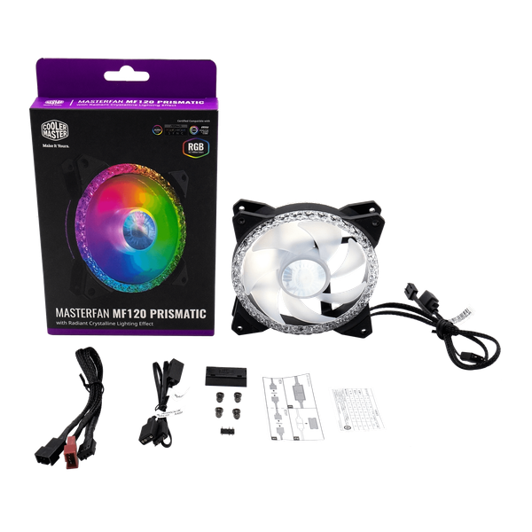 FAN CASE COOLER MASTER MASTERFAN MF120 PRISMATIC ARGB 3 IN 1