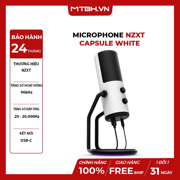 Microphone NZXT Capsule White