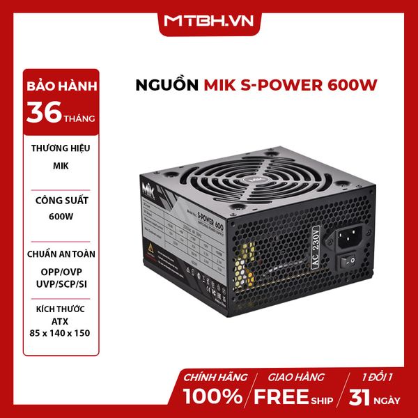 NGUỒN MIK 600W S-POWER