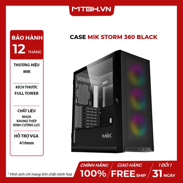 CASE MIK STORM 360 BLACK