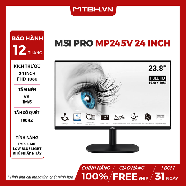 MÀN HÌNH LCD MSI PRO MP245V 24