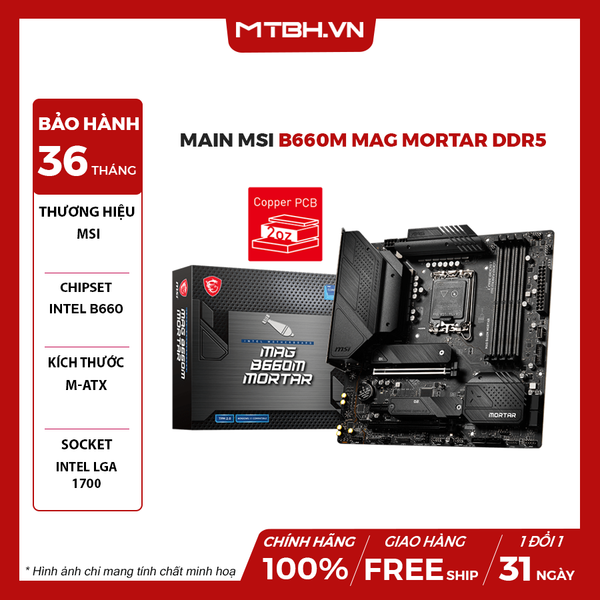 MAIN MSI B660M MAG MORTAR DDR5