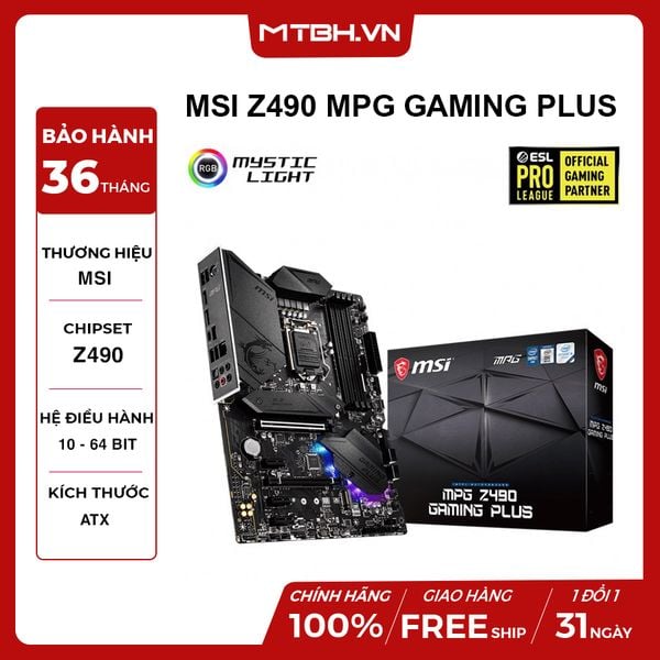 MAIN MSI Z490 MPG GAMING PLUS