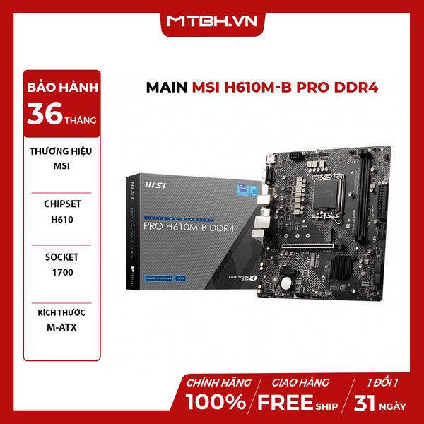 MAIN MSI H610M-B PRO DDR4