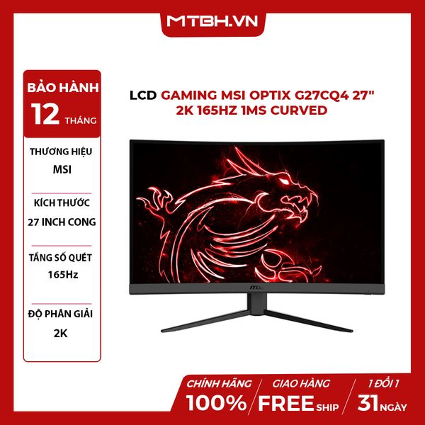 MÀN HÌNH LCD GAMING MSI OPTIX G27CQ4 27