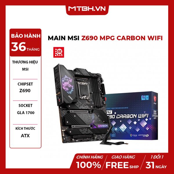 MAIN MSI Z690 MPG CARBON WIFI (INTEL Z690, SOCKET 1700, ATX, 4 KHE RAM DDR5)