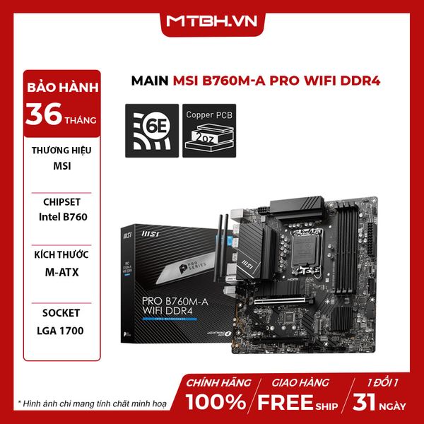 Main MSI B760M-A PRO WIFI DDR4