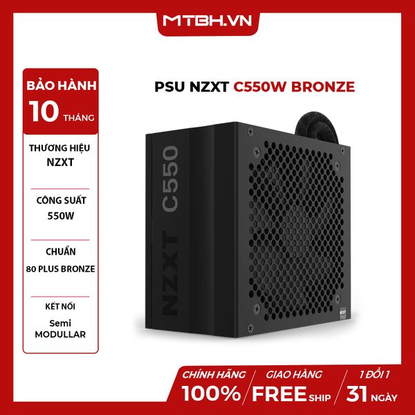 NGUỒN NZXT C550W BRONZE