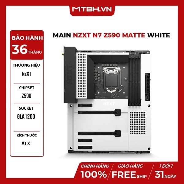 MAIN NZXT N7 Z590 MATTE WHITE