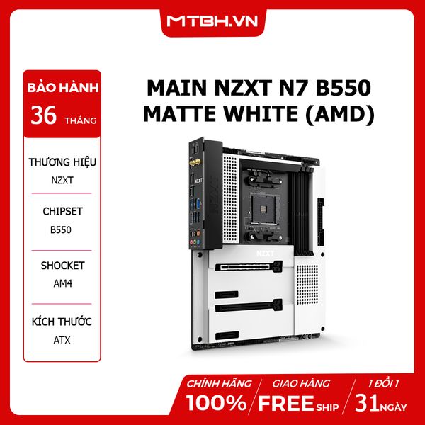 MAIN NZXT N7 B550 MATTE WHITE (AMD)