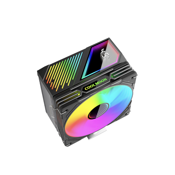 Tản nhiệt khí CPU CoolMoon GT400 ARGB (Hiển thị nhiệt độ)