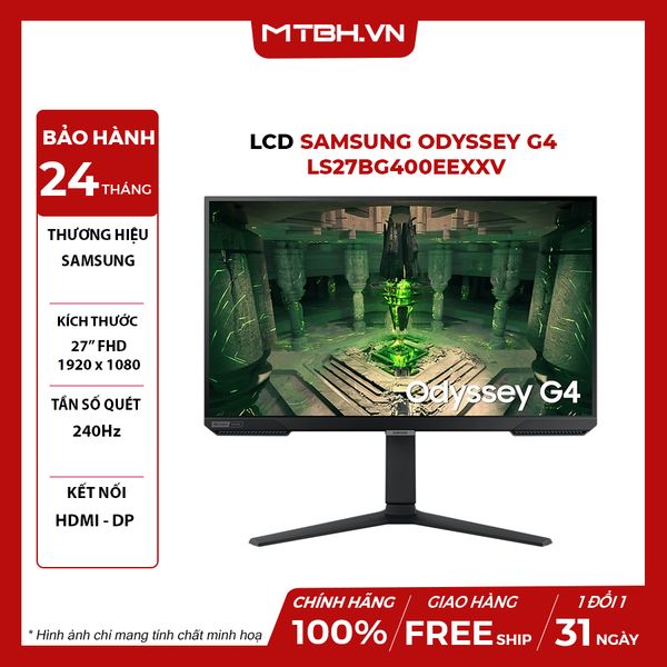 MÀN HÌNH LCD SAMSUNG ODYSSEY G4 LS27BG400EEXXV 27