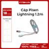 Cáp Pisen Lightning Denim Aluminum Alloy 1.2m (Cowboy, AL14-1200) , xanh bò