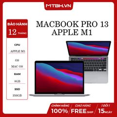APPLE MACBOOK PRO 13 MYD82SA/A | Apple M1 | 8GB RAM | 256GB SSD| 13.3 inch IPS | Mac OS | XÁM | HÀNG CHÍNH HÃNG