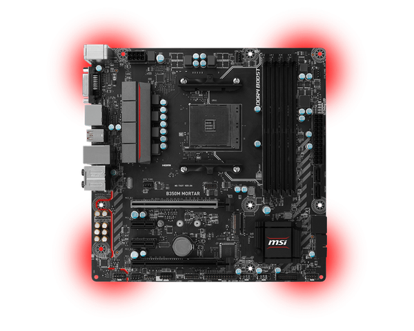 MAIN MSI B350M MOTAR NEW