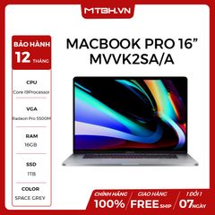 APPLE MACBOOK PRO 16 INCH MVVK2SA/A | CORE I9 9TH-GEN | 16GB RAM | 1TB SSD | RETINA DISPLAY | SPACE GREY