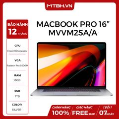 APPLE MACBOOK PRO 16 INCH MVVM2SA/A | CORE I9 9TH-GEN | 16GB RAM | 1TB SSD | RETINA DISPLAY | SILVER