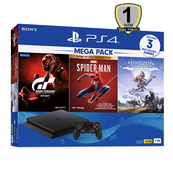 Máy Chơi Game Sony Playstation 4 Slim 1TB MegaPack 3