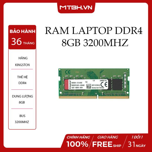 RAM LAPTOP DDR4 8GB KINGSTON BUSS 3200 CL22