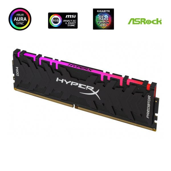 RAM DDR4 8GB KINGSTON HyperX Predator RGB 8GB 1G x 64-Bit DDR4-3200 CL16 288-Pin DIMM