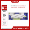 Bàn Phím Cơ Rapoo V700-A8 Multimode White Purple (Bluetooth 5.0/ 2.4Ghz/ USB-C)