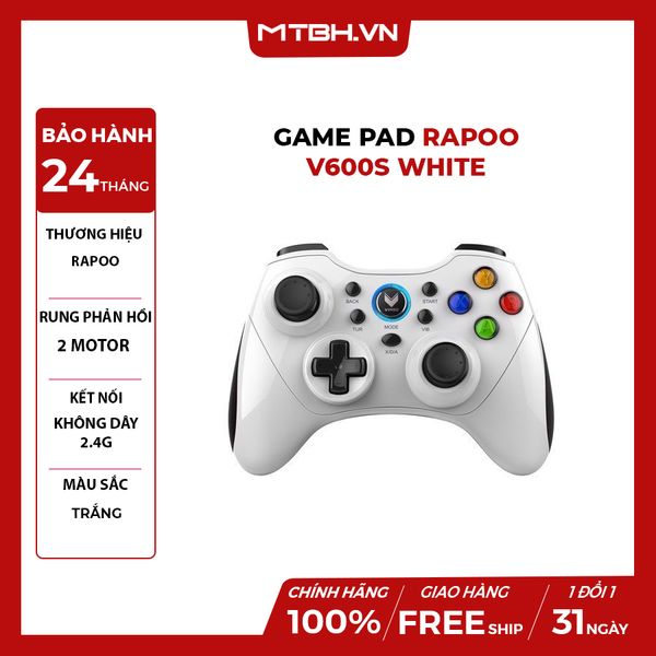 Tay Cầm Game Rapoo V600S Wireless White