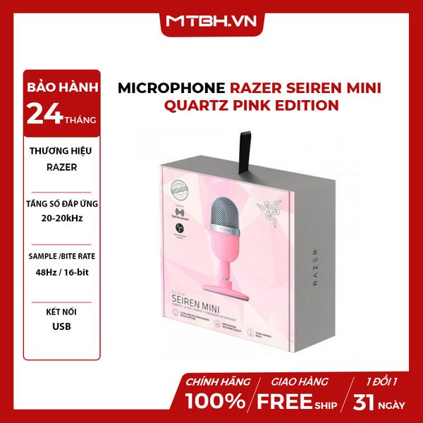 Microphone Razer Seiren Mini Quartz PINK EDITION