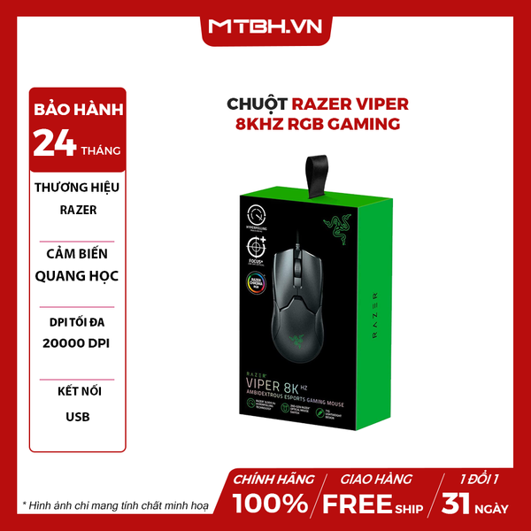 Chuột Razer Viper 8KHz RGB Gaming