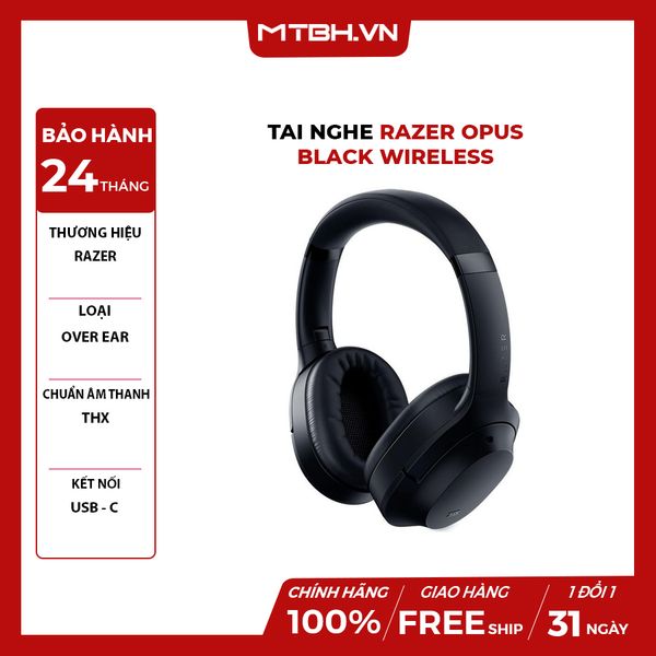Tai Nghe Razer Opus - Black Wireless