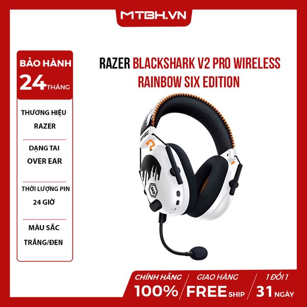 Tai Nghe Razer BlackShark V2 Pro Wireless Rainbow Six Edition