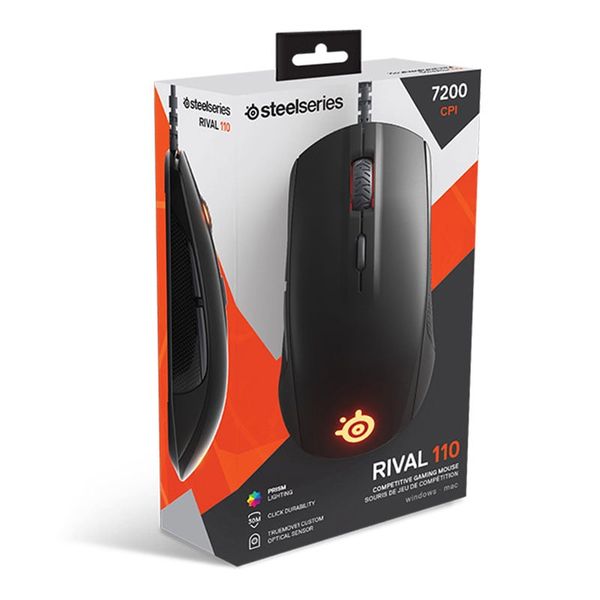 CHUỘT STEELSERIES RIVAL 110 Matte Black RGB (62466) NEW