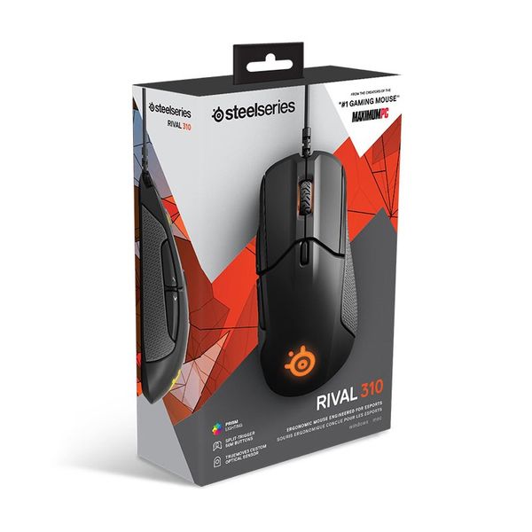 CHUỘT STEELSERIES RIVAL 310 Black RGB (62433)