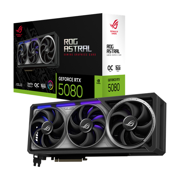 VGA ASUS RTX 5080 ROG Astral 16GB GDDR7 OC