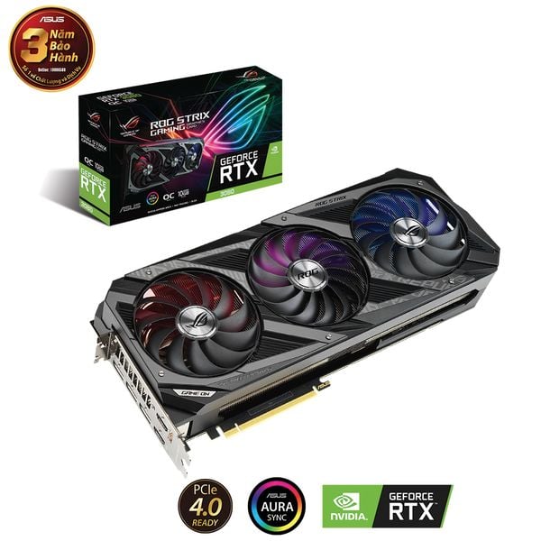 VGA ASUS ROG STRIX RTX 3080 O10G GAMING