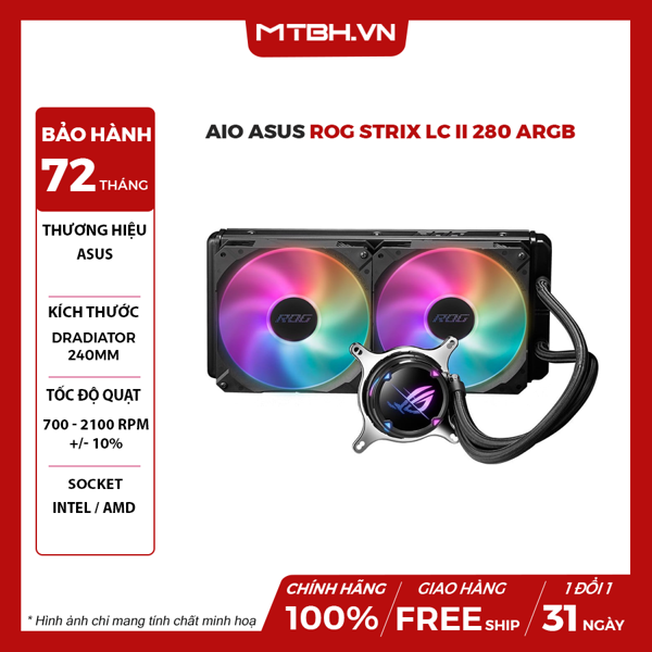 TẢN NHIỆT NƯỚC AIO ASUS ROG STRIX LC II 280 ARGB