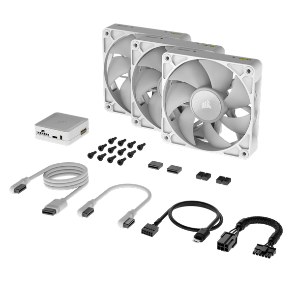 Fan Case Corsair iCUE LINK RX120 RGB Max White 3PCS
