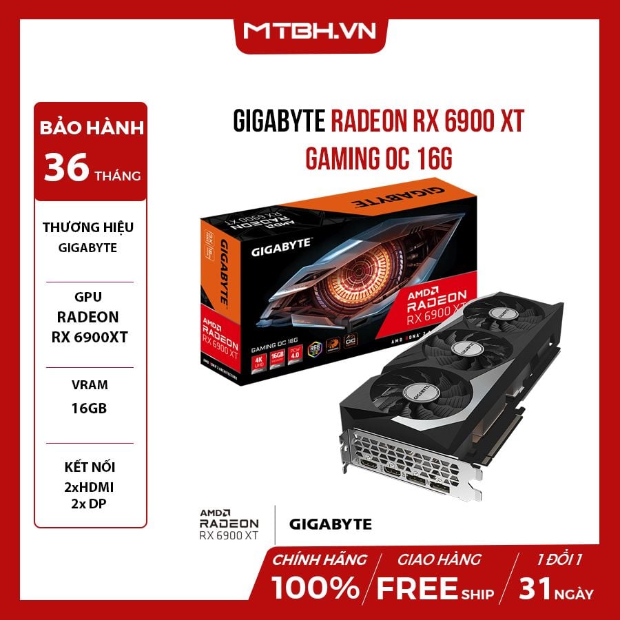 Gpu Amd Radeon Rx 6900 Xt VGA GIGA Radeon RX 6900 XT Gaming OC 16G
